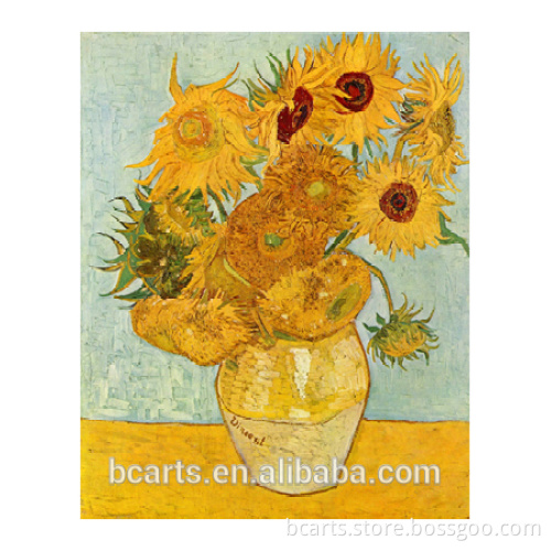 Factory low price abstract sunflower painting on canvas